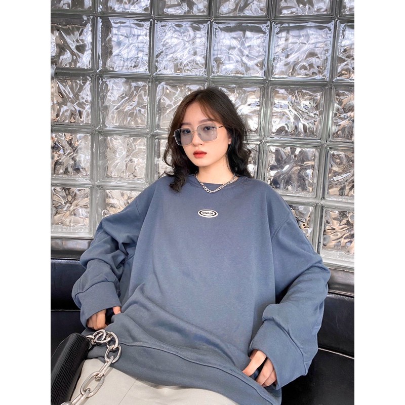 [LOCAL BRAND]  Áo Sweater Logo CINDER - Áo Nỉ Trơn Unisex streetwear form rộng 9 Màu 💙💙