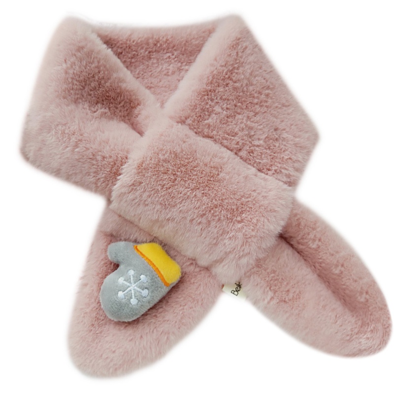 Khăn Choàng Cổ Giữ Ấm Họa Tiết Hoạt Hình Dễ Thương Cho Bé