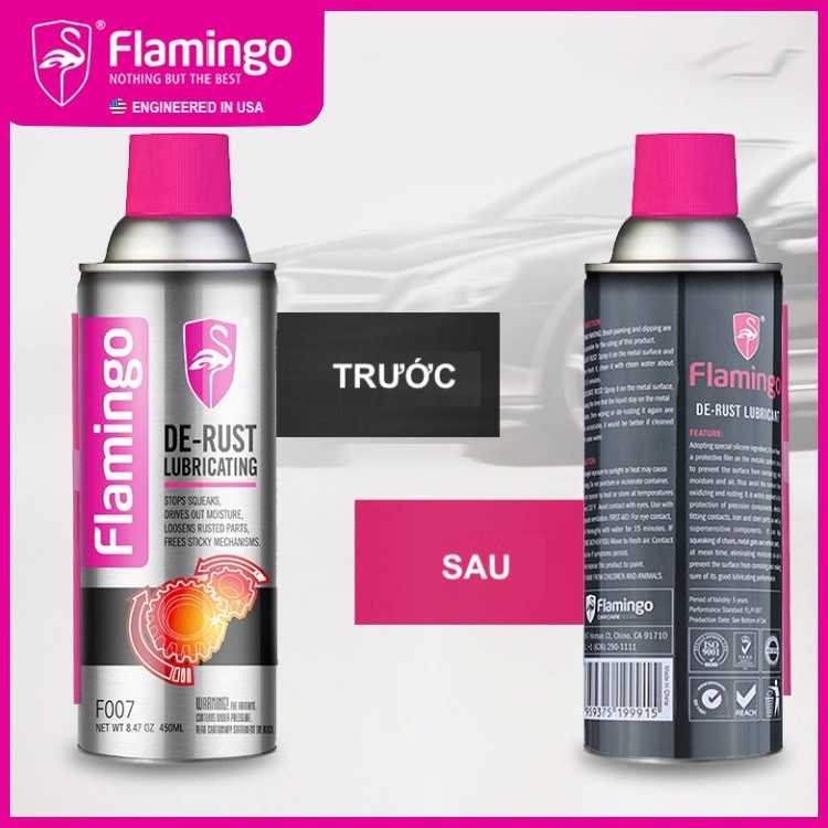 Bình Xịt Chống Rỉ Sét Flamingo F007 450ml - Hãng Phân Phối Chính Thức