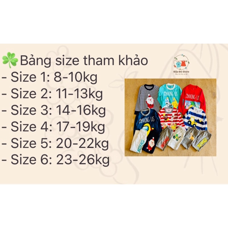 Bộ dài tay bé trai GAP xuất dư xịn chất cotton size 8-26 kg - Bộ thu đông bé trai VNXK