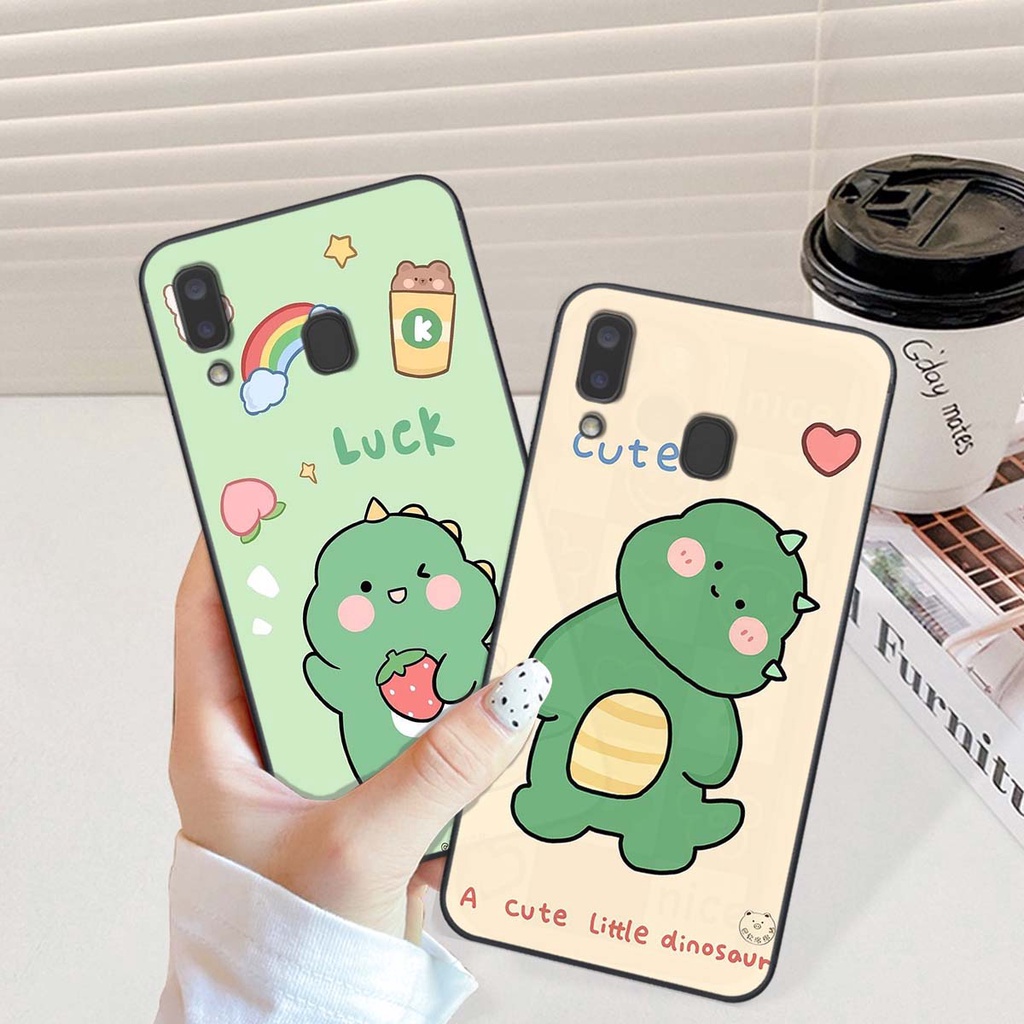 Ốp Samsung A20 / A30 in hình khủng long Dino siêu dễ thương
