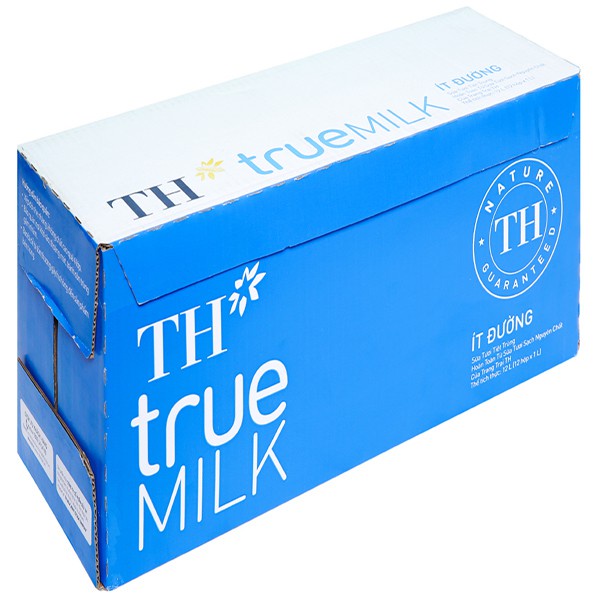 Sữa Tươi Tiệt Trùng TH Truemilk Ít Đường/Có Đường/Nguyên Chất 1L
