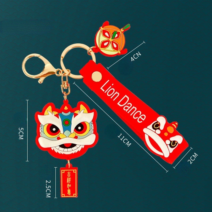 Móc Khóa Xe Hơi/ Cặp Đôi Hình Con Hổ Xingshi Phong Cách Trung Quốc Thời Trang