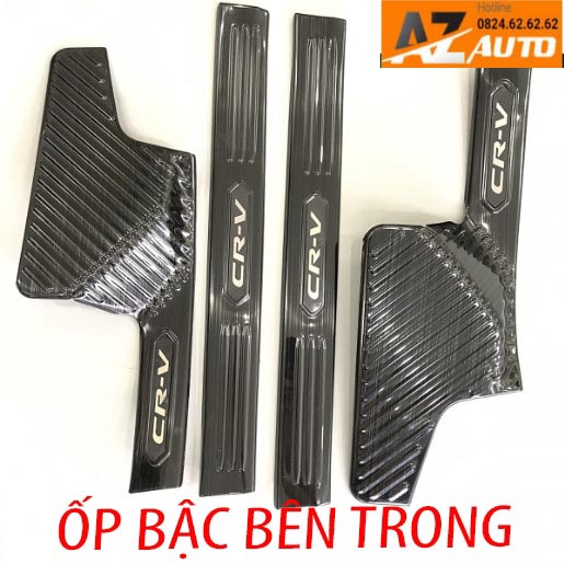 Bộ Ốp bậc, Nẹp bước chân Honda CR-V, CRV 2018-2021 - Titan(hàng cao cấp)