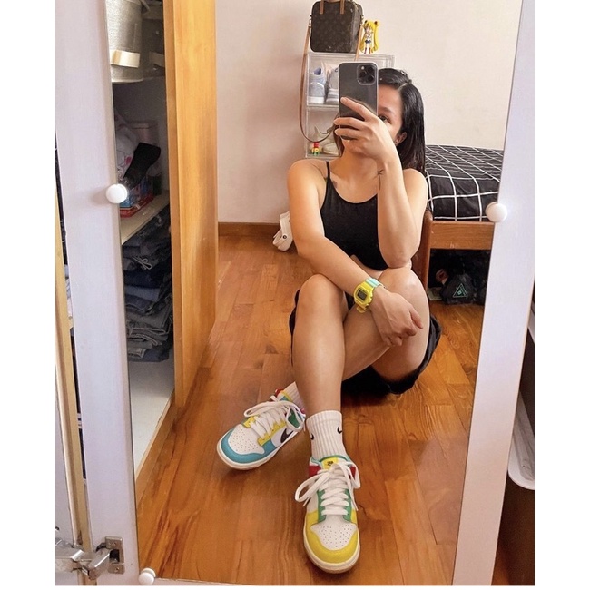 [Bao check chính hãng] Giày Nike Dunk nhiều màu Multi Color cổ thấp real