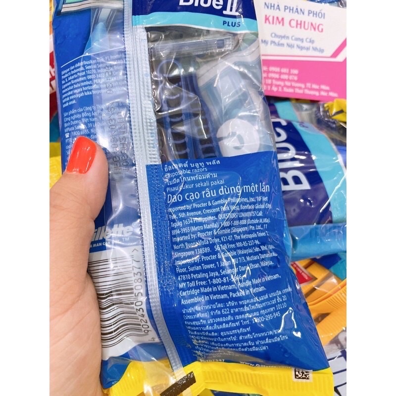 Bịch 6 cây dao cạo râu Gillette Blue II