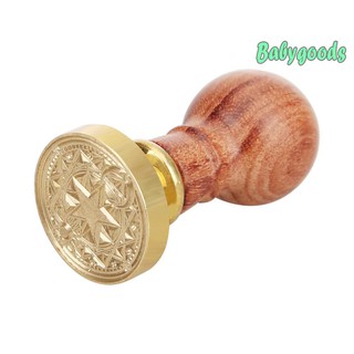 Con dấu sáp cán gỗ phong cách retro