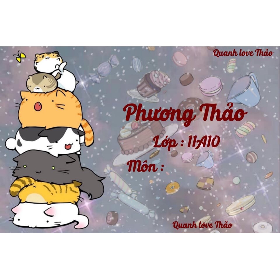 in nhãn vở và miếng dán tên đồ dùng học tập theo yêu cầu