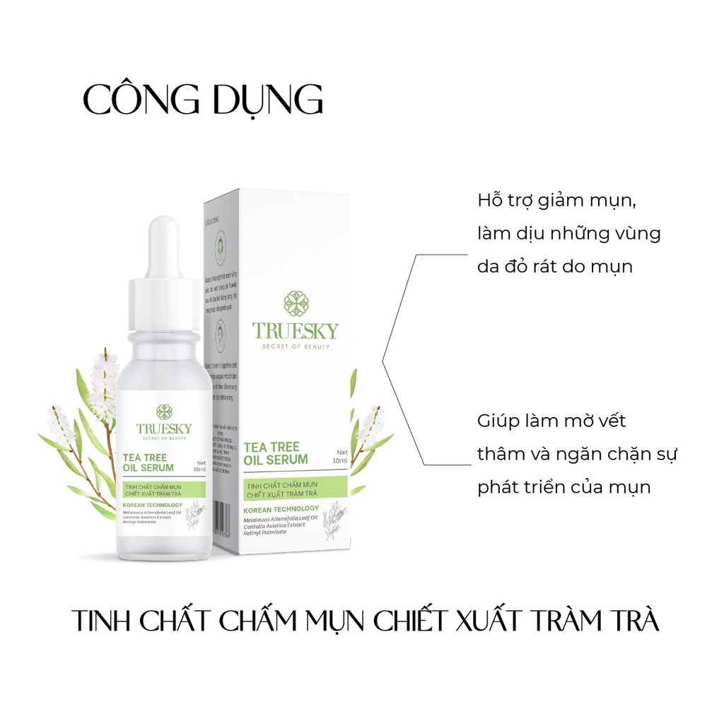 Tinh chất chấm mụn Truesky Tea Tree Oil chiết xuất tràm trà 10ml