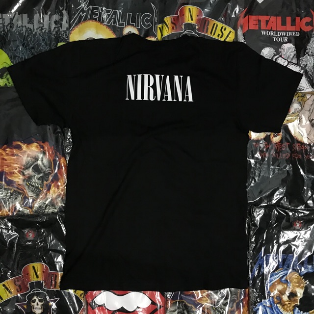 (M, L, XL) ÁO NIRVANA BLEACH ĐEN - ROCK BAND TEE - ÁO THUN ROCK - ROCK TEE - ROCK BAND