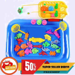 Bể phao câu cá cho trẻ em (nhiều mầu)