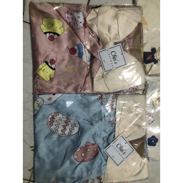 Đầm Ngủ Lụa Satin phối nơ hoạ tiết dễ thương cute | BigBuy360 - bigbuy360.vn