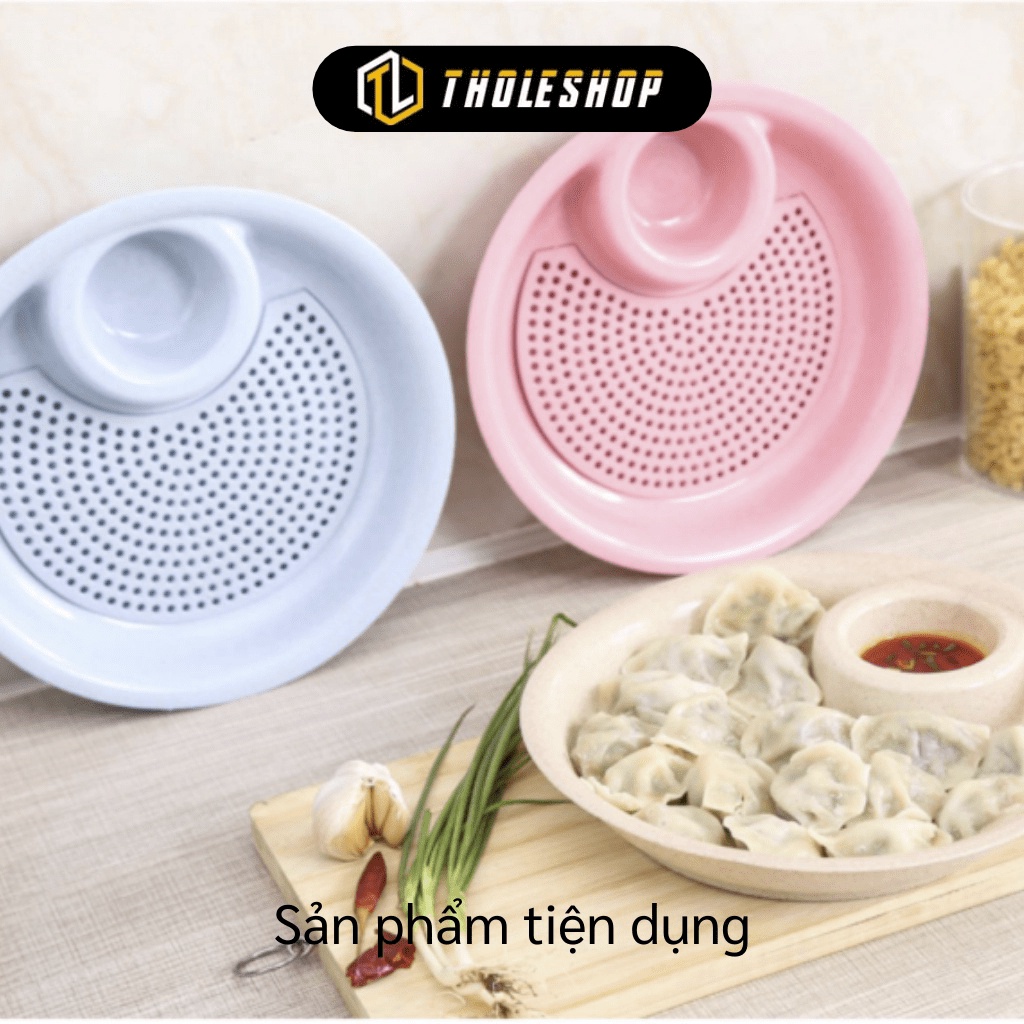 [SGD] Đĩa Đựng Trái Cây - Dĩa Đựng Đồ Ăn Tích Hợp Bát Nước Chấm Có Khay Hứng Nước 9423