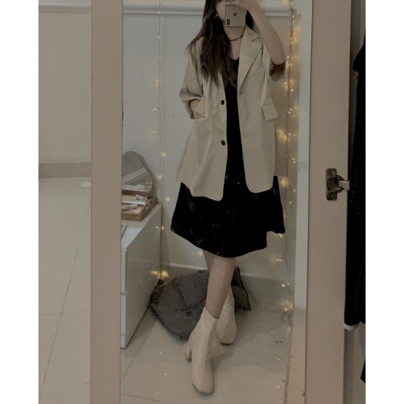 Blazer Ngắn Tay-Blazer cộc tay nữ Phong Cách Ulzzang CỎ STORE BL01