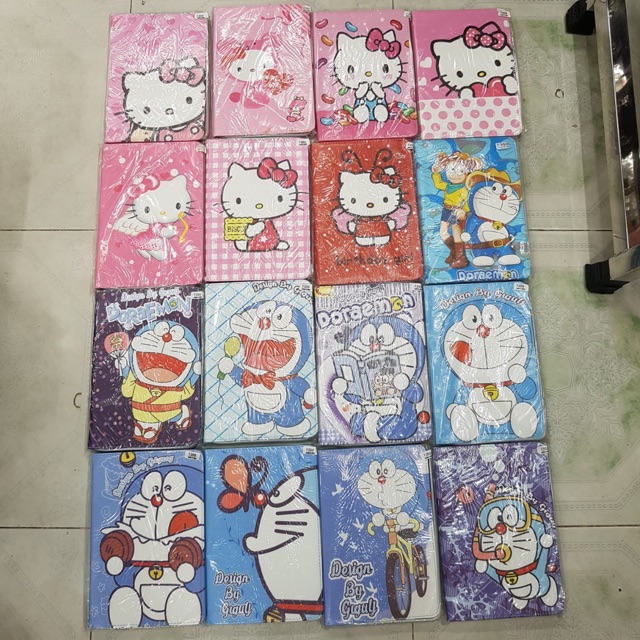 Bao da samsung Tab A 8inch T350 T355 dẻo in hình kitty doremon