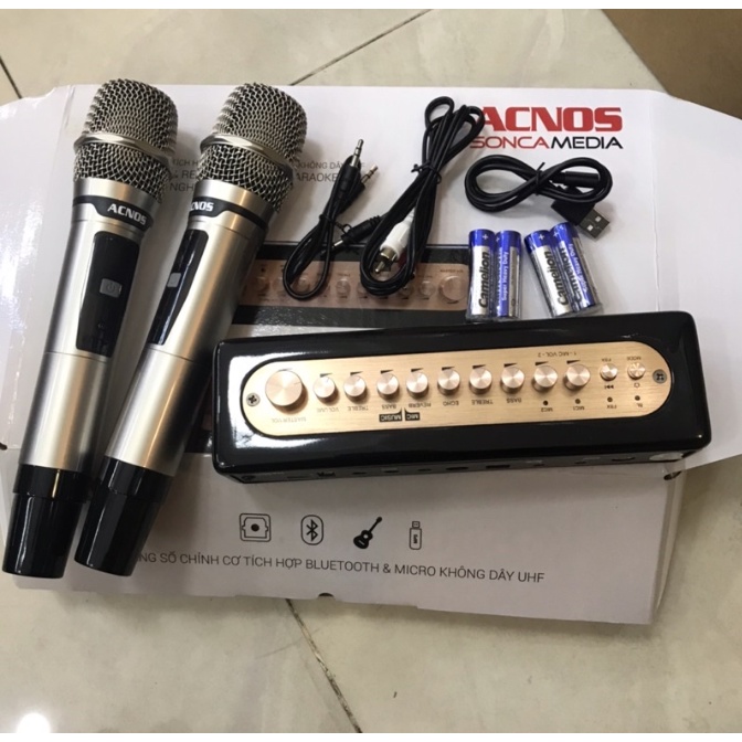 Vang cơ mini Acnos Mi30 kèm 2 micro nhôm cao cấp - Hàng chính hãng