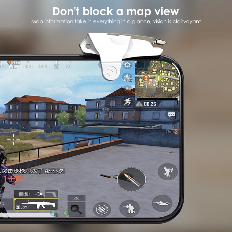 Set 2 Kẹp Hỗ Trợ Chơi Game Pubg L1R1 Gắn Điện Thoại