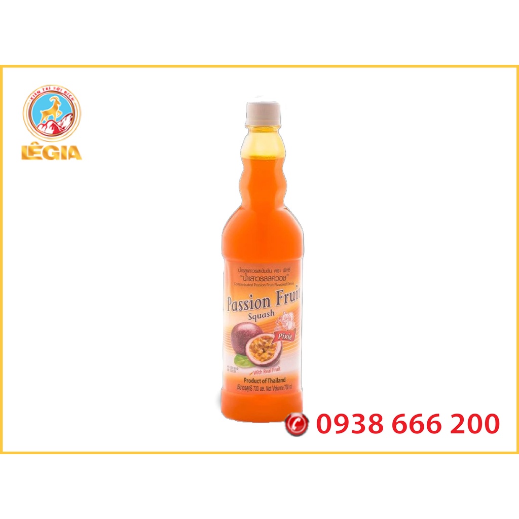 SIRO PIXIE CHANH DÂY 730ML - PIXIE PASSION FRUIT SYRUP