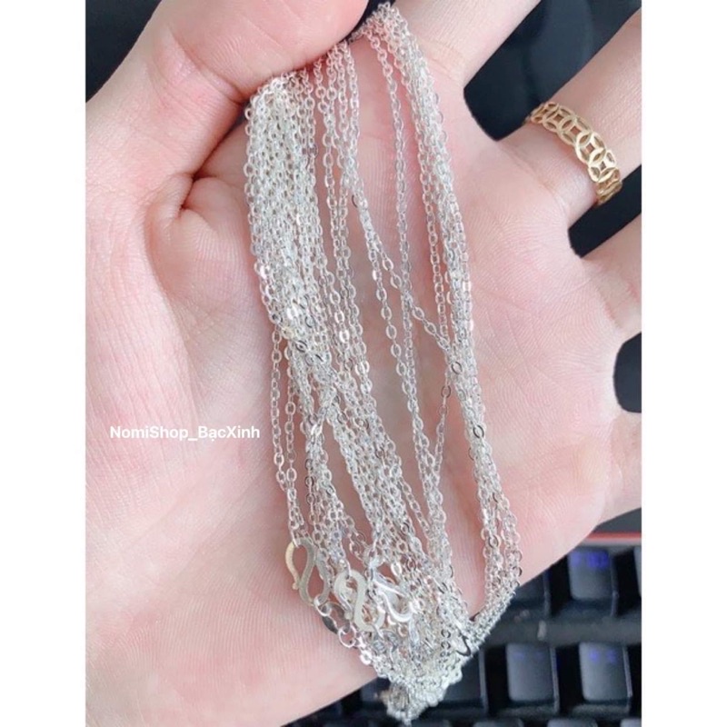Dây công đơn chuẩn bạc ta dạng xích hàng về nhiều sale rẻ Mainomi Shop Bạc Xinh