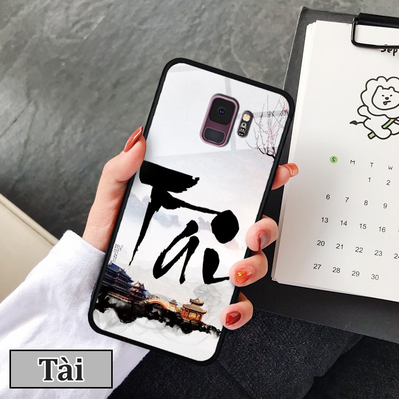 [Mã ELORDER5 giảm 10k đơn 20k] Ốp lưng Samsung Galaxy S9/ S9 Plus - In chữ thư pháp