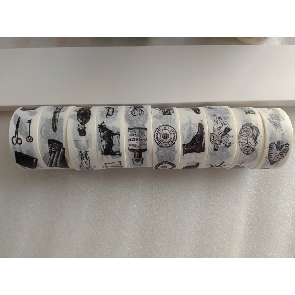 SIÊU RẺ Băng keo Washi tape phong cách VINTAGE