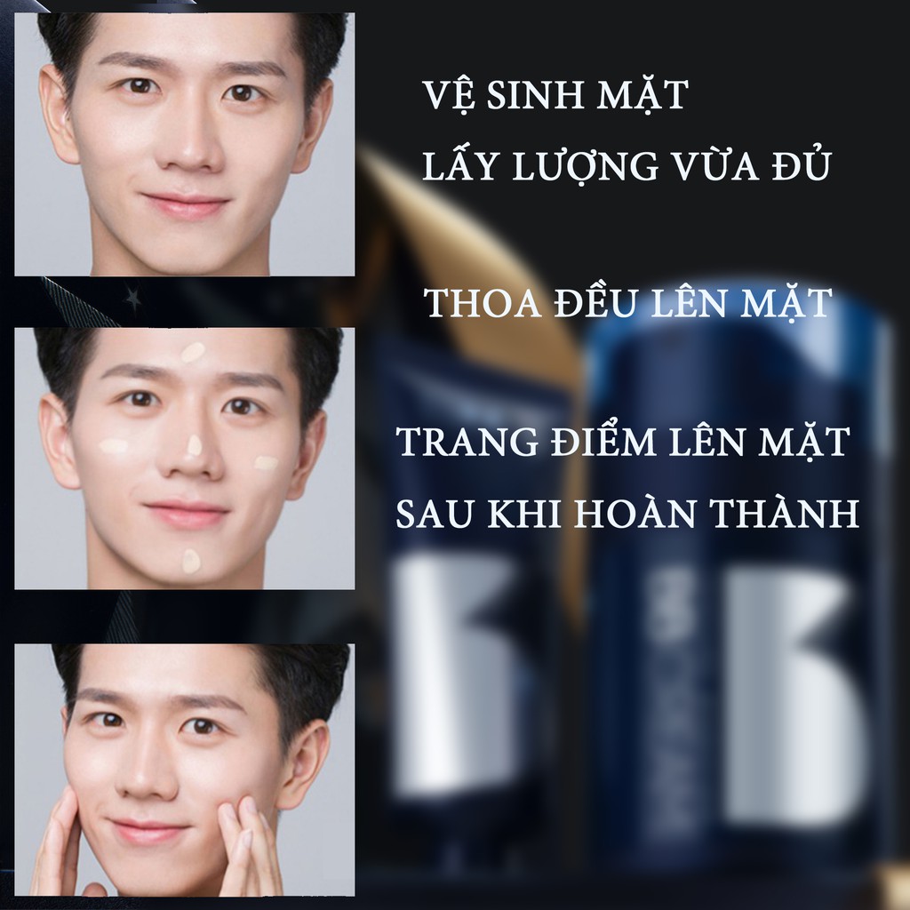 BB Cream Cho Nam Che Khuyết Điểm Dưỡng Ẩn Nâng Tone Da 50g