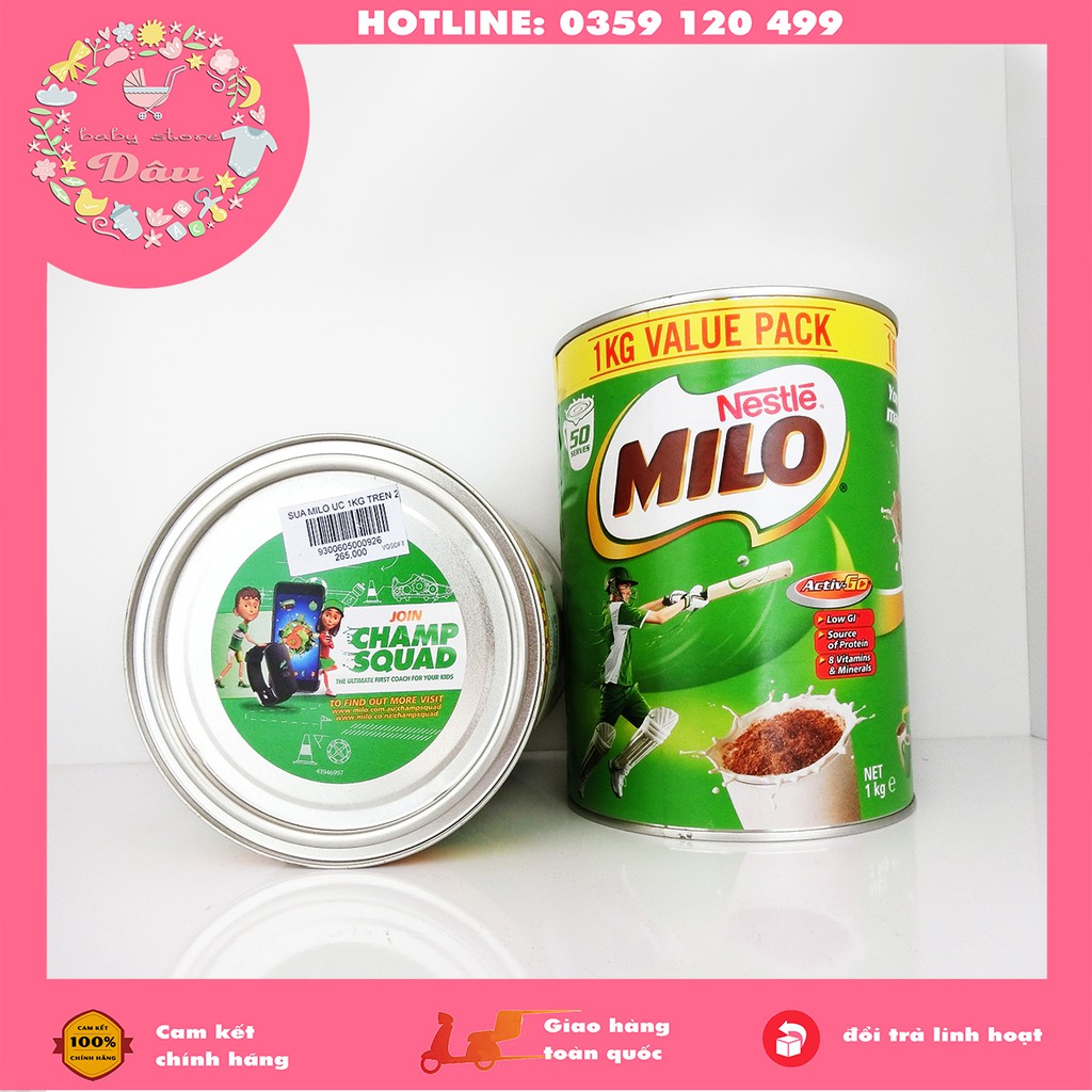 [CHÍNH HÃNG] Sữa bột NESTLE MILO HỖ TRỢ TĂNG CHIỀU CAO - hộp 1 kg