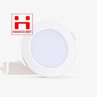 Đèn led âm trần rạng đông siêu mỏng đổi màu 3 chế độ panel tròn pt04 dm 6w 7w 9w