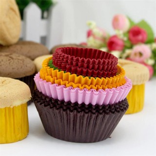 Cốc Cupcake Mềm 6cm Nhiều Màu Giao Ngẫu Nhiên Lót Socola, Lót Đế Bánh