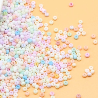 20g hạt cườm 3mm màu pastel ngọt ngào, hạt xâu vòng tay dây chuyền, diy