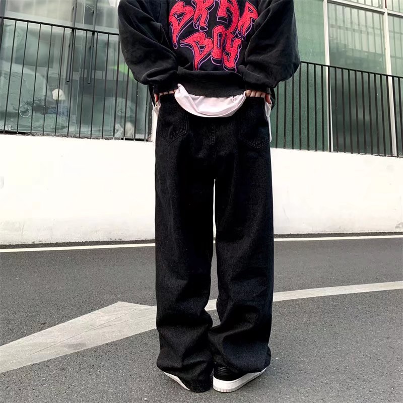 Quần Jeans Nam Kiểu Dáng retro Thời Trang Cá Tính