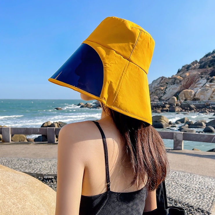 Mũ Chống Nắng Kèm Tấm Che Mặt Bảo Vệ Toàn Diện Chống Tia UV Tiện Dụng