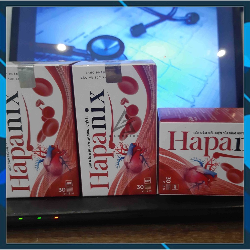 [COMBO 3 HỘP] VIÊN UỐNG HAPANIX - Ổn Định Huyết Áp Cải Thiện Mỡ Máu Phòng Ngừa Đột Quỵ - CHÍNH HÃNG HỘP 30 VIÊN | BigBuy360 - bigbuy360.vn