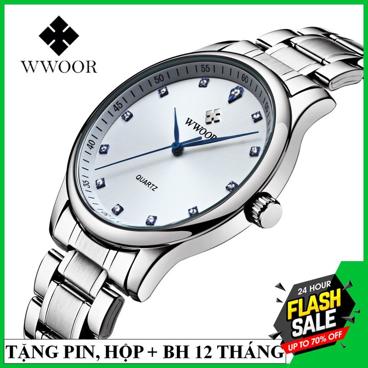 ĐỒNG HỒ NAM WWOO 8012, MẪU  MÃ SANG TRỌNG, BẢO HÀNH 1 NĂM | BigBuy360 - bigbuy360.vn