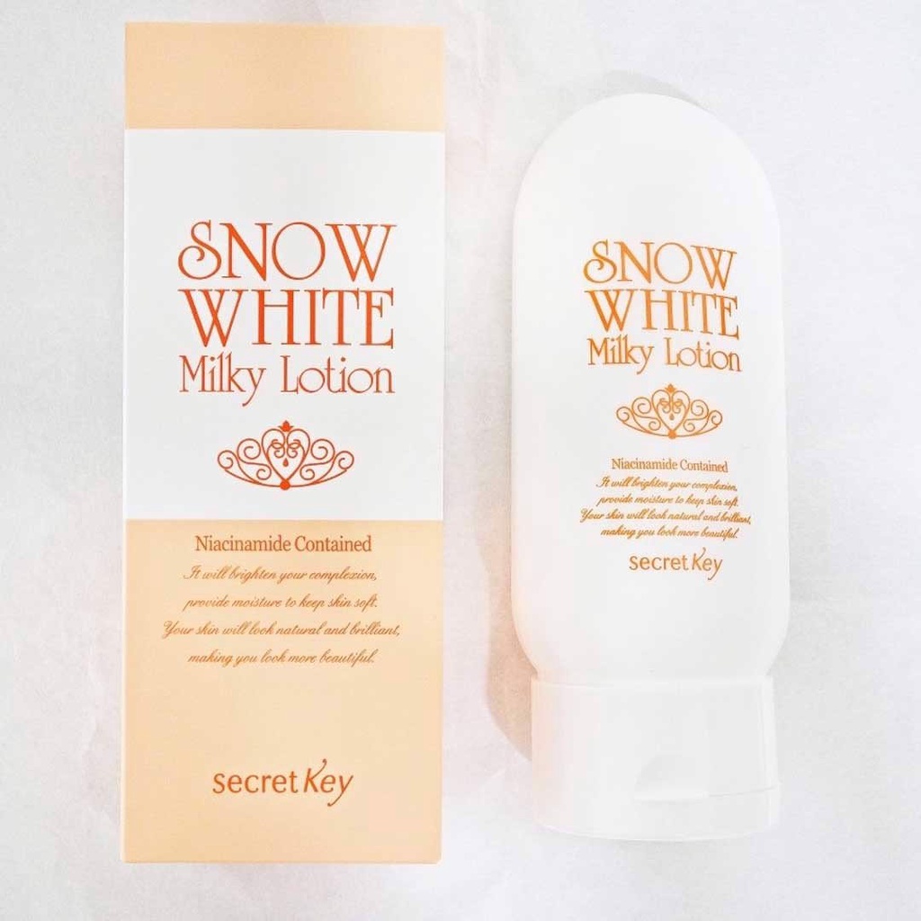 [Có sẵn] Sữa Dưỡng Thể Trắng Da Secret Key Snow White Milky Lotion 120g