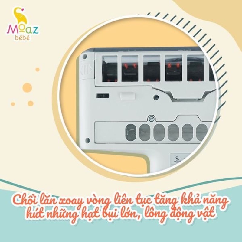 Máy hút bụi cầm tay, máy hút bụi giường nệm moaz bébé mb-037 bảo hành chính hãng 12 tháng