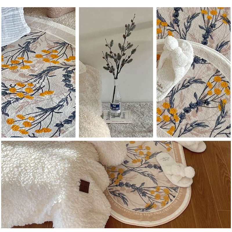 THẢM CHÂN GIƯỜNG | THẢM TRẢI SÀN, CHÂN GIƯỜNG 120X50CM LÔNG MỀM MẠI MÀU SẮC VINTAGE