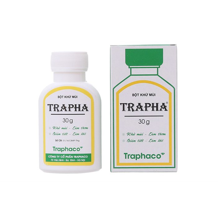 Bột khử mùi Trapha 30g traphaco