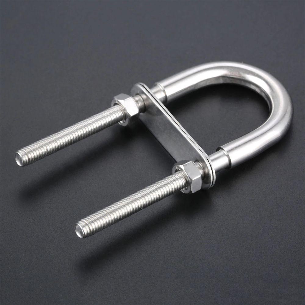Bu Lông Chữ U Bằng Thép Không Gỉ M5 / M6 / M8 / M10 304 Cho Tàu Thuyền Kèm Đai Ốc