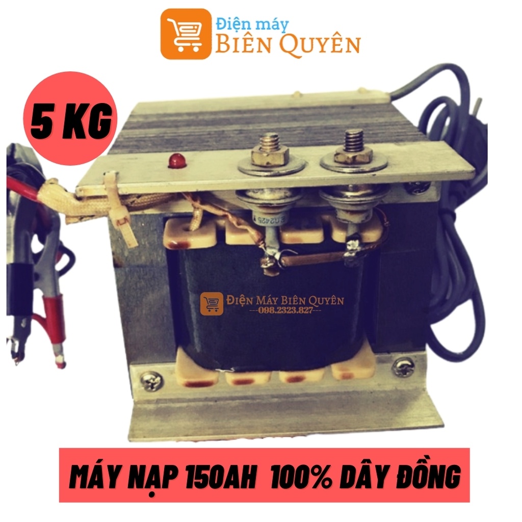 Máy Nạp Sạc Ắc Quy 12v 150Ah, Sạc Ắc Quy Dây Đồng 100% Hàng Việt Nam Sản Xuất Bảo Hành 2 Năm