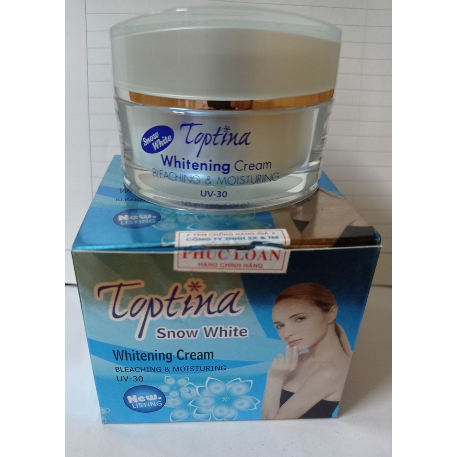 Kem dưỡng trắng da TOPTINA xanh biển ngừa nám, giảm thâm, tàn nhang 15g