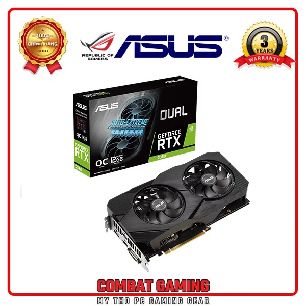 Card màn Hình ASUS DUAL RTX 2060 OC 12GB GDDR6