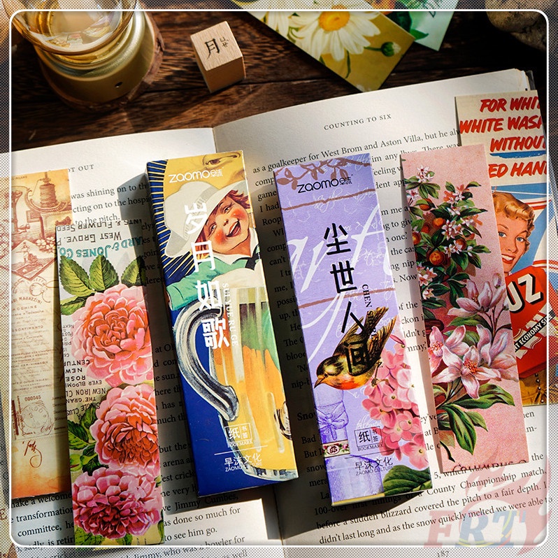 Set 30 Món Đồ Thời Trang ✿ Bookmark Hình Đĩa Than Phong Cách Retro ✿ Dụng Cụ Đánh Dấu Sách Dùng Làm Quà Tặng Cho Trường Học / Văn Phòng