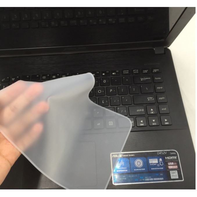 Miếng phủ bàn phím laptop silicon (chắn bụi, chống nước cho latop)