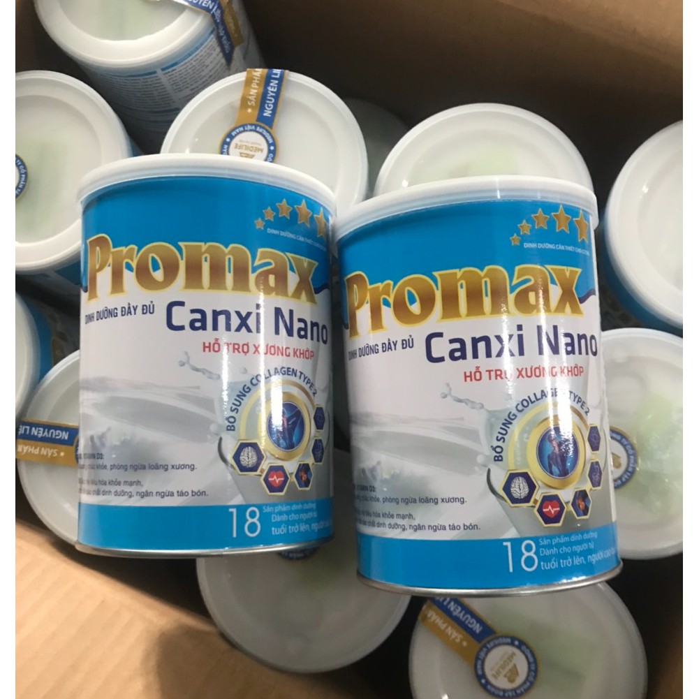 combo 2h sữa Promax canxi nano 400g