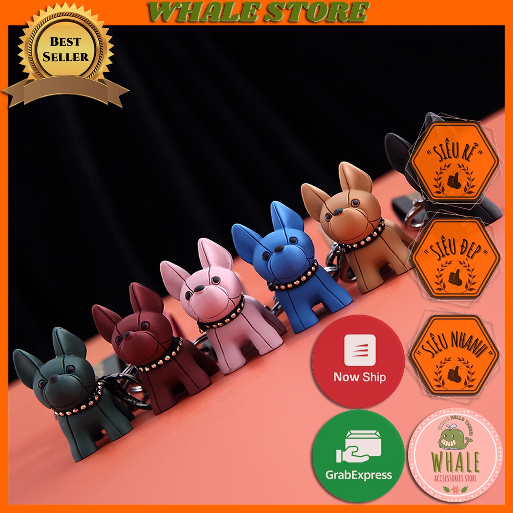 [Giảm 30% Nhập Mã WHALE3005] Móc Khoá Chó Bull Dễ Thương Móc Khoá Hàn Quốc Hot Trend Keychain Whale Store - WSTMK1601