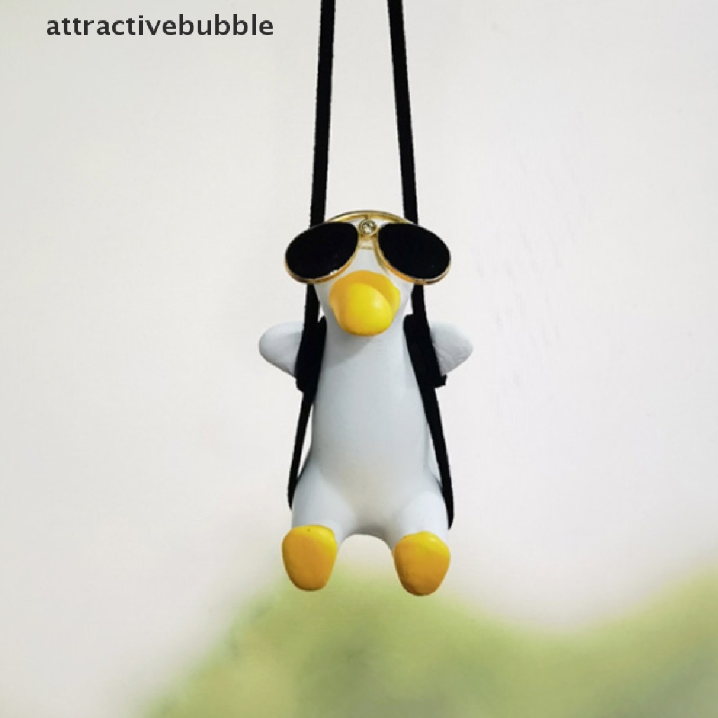 Phụ Kiện Treo Trang Trí Gương Chiếu Hậu Xe Ô Tô Hình Vịt Con Dễ Thương