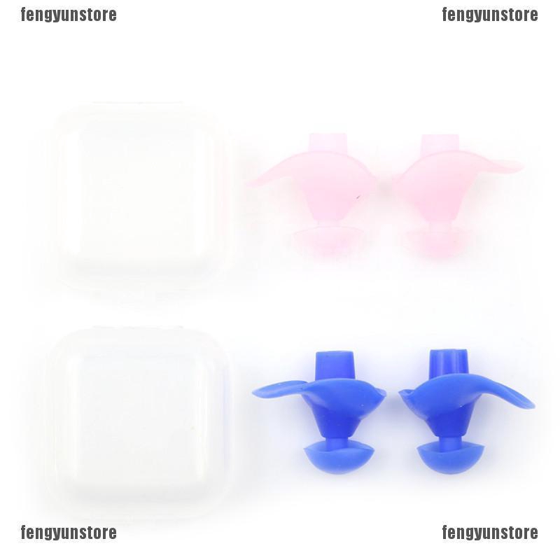 Set 2 nút silicone bịt bảo vệ tai tiện dụng đi bơi