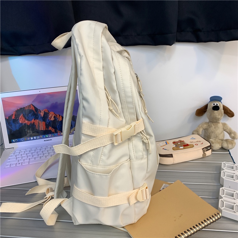 Balo PRETTYZYS 15.6 inch sức chứa lớn phong cách ulzzang Hàn Quốc 2022 cho sinh viên