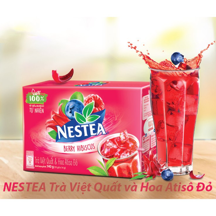 [Mã 267FMCGSALE giảm 8% đơn 500K] Trà Việt Quất Và Hoa Atiso Đỏ Hộp Giấy Nestea (10 Gói x 14g) | BigBuy360 - bigbuy360.vn